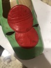  Vintage- Retro Women   s European Size 35 Green And Red Sling Backs 
