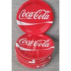 Vintage Coca Cola Logo 8 3 4  Paper Plates Sealed Set Of 8 Made In Usa