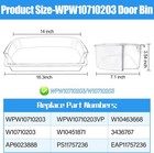  2 Pack  Wrs588fihz00 Wrs571cidm02 Refrigerator Door Bin For Whirlpool Freezer