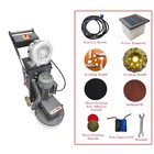 220v Dust Free Concrete Floor Grinder Polisher 5 Grinding Heads W  20l Dust Bin