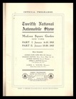 Official Program Twelfth National Automobile Show January 6 To 13  1912 At Msg