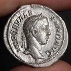 Romulus Denarius 229ad Ancient Roman Empire Silver Coin Choice Vf Sev Alex Rome
