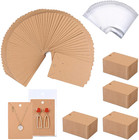 Earring Cards Display With Packaging Bags For Earrings Necklace Jewelry 3 5x2 4