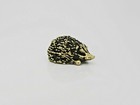 Hedgehog Miniature Sculpture Brass Collectible Figurine Tiny Animal Figure Charm