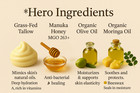 100  Grass-fed Beef Tallow For Skin Balm With Organic Manuka Honey Mgo 263  
