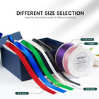 Double Face White Satin Ribbon 3 8 Inch X 50 Yards Polyester White Ribbon For We