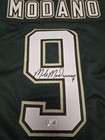 Mike Modano Signed Green Hockey Jersey Beckett Witness Autograph Dallas Stars 