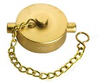 1-1 2  Nst Cap And Chain Brass Plated Cast Aluminum For Fire Hose  Hydrants -nni