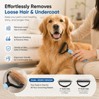 2side Dog Brush For Shedding Dematting Pet Grooming Cat Hair Undercoat Rake Comb