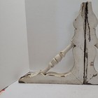 Antique Pair White Victorian Wooden Corbels Gingerbread Porch Trim Decor Shelf