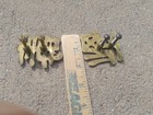 Vintage Oriental Asian Brass Drawer Pulls Cabinet Hardware Set Of 2