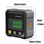 Digital Angle Finder With Laser  4 Side Magnetic Inclinometer Angle Gauge Cube