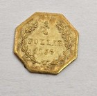 Antique 1856 California Octogonal 1 4 Dollar Gold