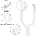 Magnetic Charger 2in1 Usb Cable For Apple Watch Iwatch 6 5 4 3 2 1 Iphone 8xxs 