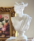 12 Inch Roman Greek Goddess Bust Sculpture Mantle Shelf Art Statue Figurine