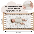 Baby Crib Sheets For Boys Girls  Fitted Crib Sheet 2 Pack Super Soft 28x52