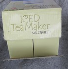 Mr  Coffee Tm75 3-quart Iced Tea Maker Blue New Open Box - Tested   Works