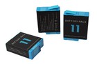3 Pack Hero 11 Battery   Usb Fast Charger For Gopro Hero 9 10 11 12 Black