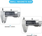 100 Pcs Small Magnets 5x2 Mm Neodymium For Crafts
