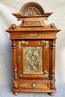 Large Antique French Apothecary Cabinet Furniture 19th Century Wood Bronze
