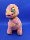 Neopets Disco Chomby Plush Pink Groovy Dinosaur Keyquest Jakks Pacific 2008
