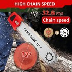 12  Cordless Chainsaw 21v Brushless Electric Handheld Chain Saw  battery charger