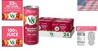 Juice Can Pack 24 Strawberry Banana 8 Fl Oz 100  Fruit Vegetable No Sugar
