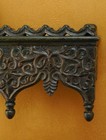 Handmade Antique Style Wooden Floating Carving Wall Bracket Shelf For Home Decor