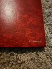 Stuart Hall Co Account Book Ledger Vintage Red Executive Record 