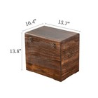 Wooden Storage Chest rustic Trunk Box storage Box For Living Room  Bedroom  E   