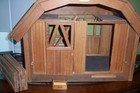 Breyer Deluxe Wooden Barn Two Stables And Loft And Corral And Accessory