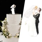 Wedding Cake Topper Resin Ornament Bride And Groom For Party Engagement