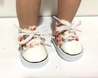 18 Inch Doll Floral Tennis Shoes Fits American Girl Doll