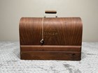 Singer Vintage 1920 s Sewing Machine W  Original Bentwood Case And Knee Bar