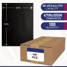 65 Gallon Heavy Duty Trash Bags 100 Count Thick Black Garbage Bags Extra Large
