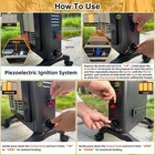 Outdoor Portable Propane Heater 5000 To 15000 Btu 3 Setting Propane Lpg Radiant