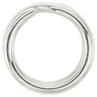 5mm Od 14k Solid White Gold Round Split Jump Ring Keychain Charm 4 9mm Rhodium