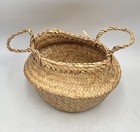 Beautiful Handmade Woven 10    Seagrass Belly Basket