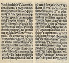 1492 Bible Sacra Incunabulum Leaf Daniel 11 Antiochus Epiphanes Latin Strasbourg