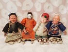 Vintage Chinese Mission   Opera Dolls-early 1900 s-rare -lot Of 4 For Sale