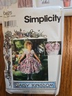 Lot Of 3 Simplicity Daisy Kingdom Patterns 7698 8384 0625 Sz 3-6 Dress Romper