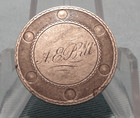 1853 Arrows Silver Seated Liberty Quarter love Token detailed Hand Engraving