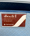 Vintage Samsonite Silhouette Ii Blue Hard Shell Suitcase Locking 21x17x8 W  Key