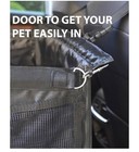 Gray Waterproof Pet Car Seat With Safety Belt For Dogs Travel Protection