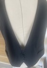 Men s  Black  Tuxedo Vest With Satin Trim  Vintage 1960 s