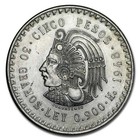 1947-1948 Mexico Silver 5 Pesos Cuauhtemoc Cull  asw  8681 Oz 