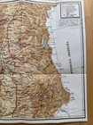 Vintage Concepcion Temuco Chillan Chile Road Map Ff cc  Del E Railway Folded