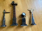 Lot Of 4 Marx O Gauge Railroad Vintage Train Accessories Pressed Steel