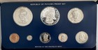 1978 Panama Silver 8-coin Proof Set With Box And Coa