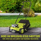 Sun Joe Cordless Scarifier dethatcher  Brushless Motor  Batteries  24v-x2-dts15